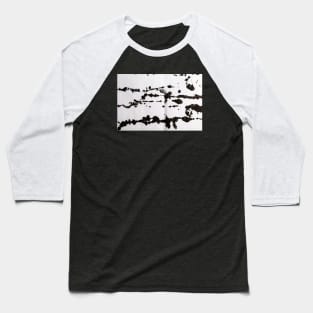 Black Ink Splatter - Alternative III Baseball T-Shirt